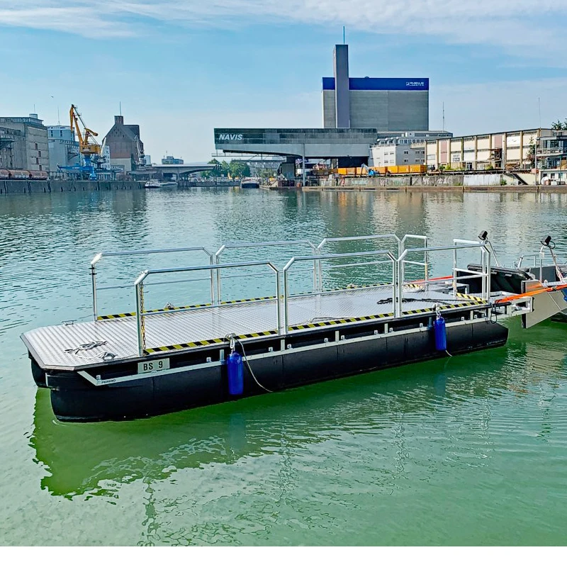 Floating fishing Pontoon boat pontoon float water boat sea platform