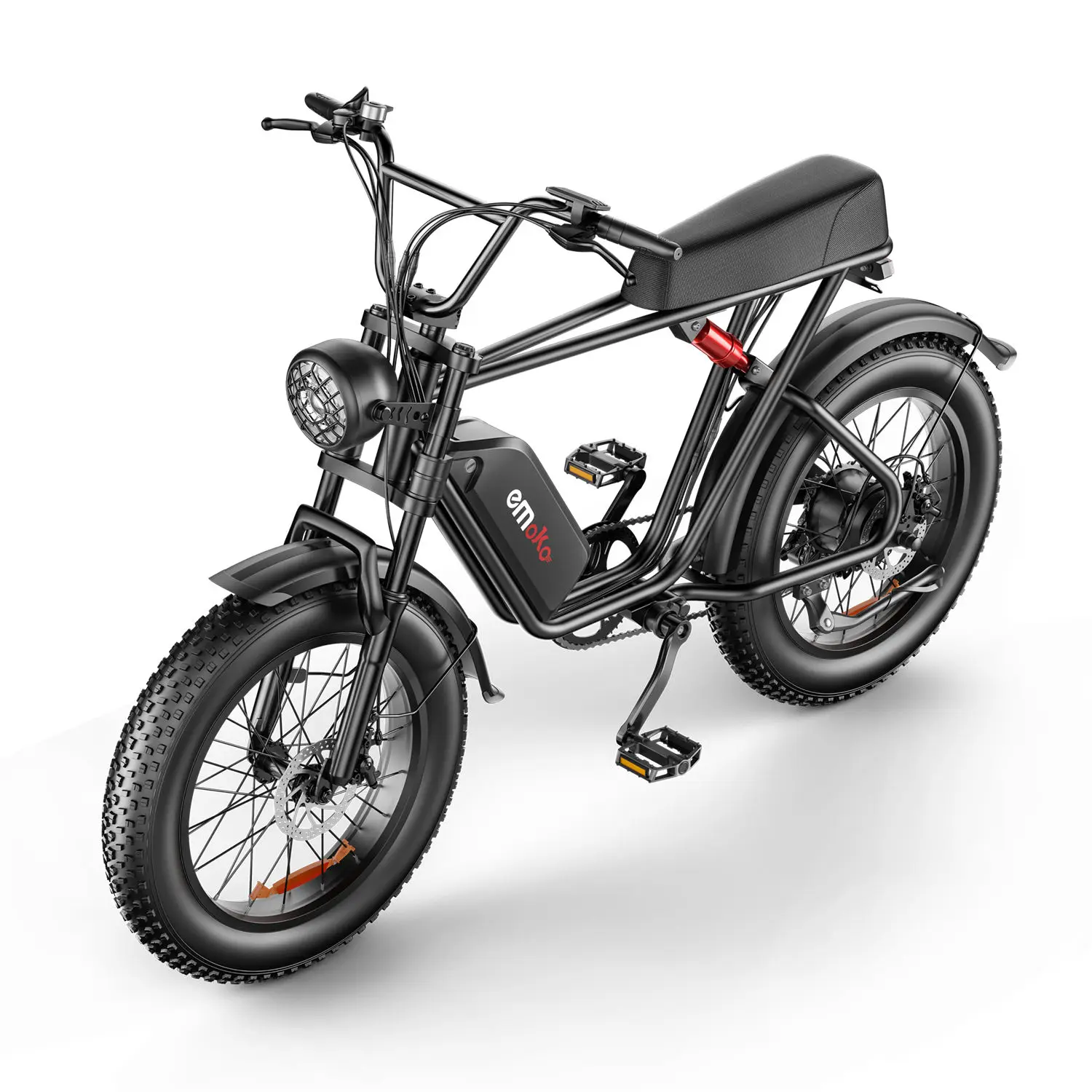 Emoko 48V 17.5ah 20ah Speed 50km 1000w Motor Electric Fat Bike 20 Inch Off-Road Fat Tire Steel Frame Adults EU/USA Warehouse