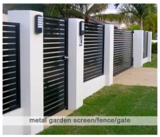 Modern Rustic Metal Border Edging Fence Iron PP Gate for Gate Driveway Dining Room Party Orienta Design Style for Security