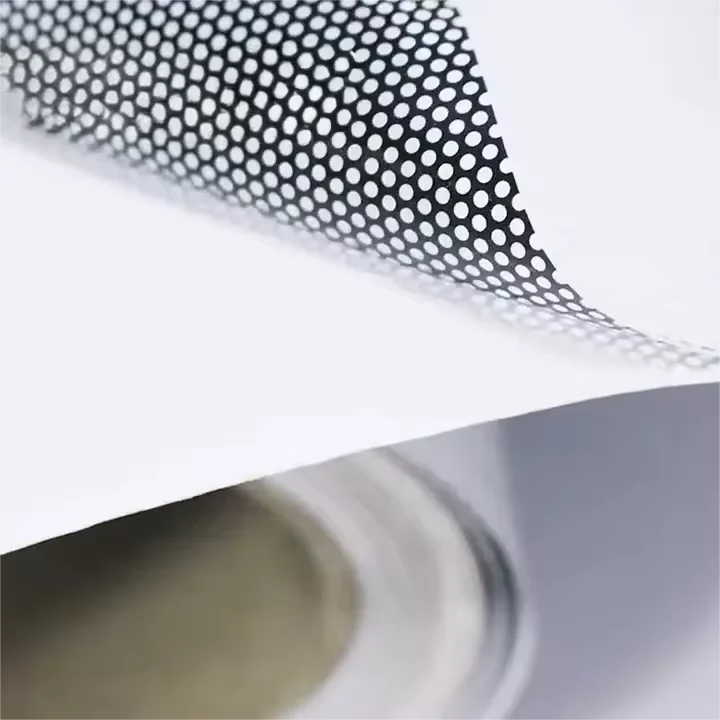 Heat Rejection Building Window Window Printed Vinyl Sticker Pvc Micro Perforated Glass Door Custom One Way Vision Building Film