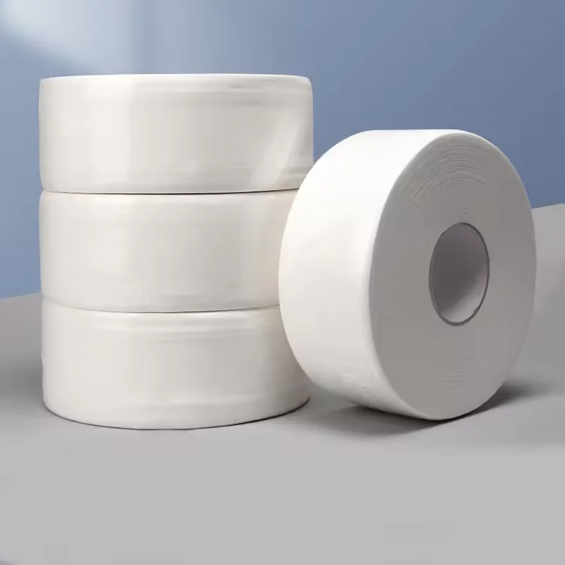 Toilet Paper Roll Tissue Paper Hot-Sale Wholesale Bamboo pulp Jumbo 4-Ply Toilet Paper White Unscented