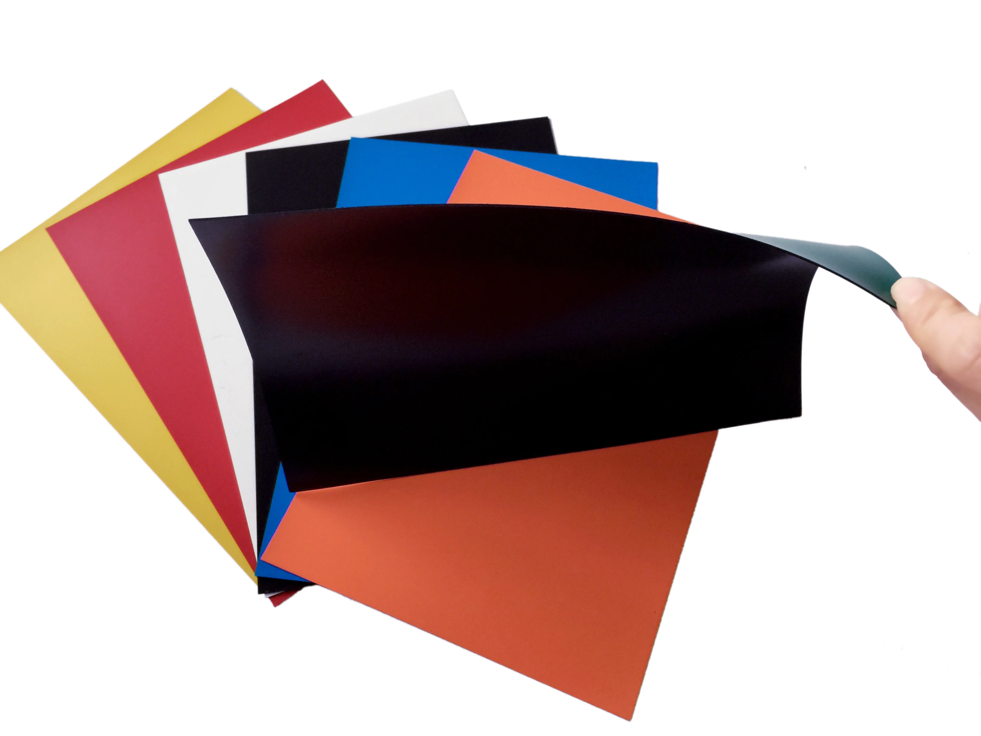 Hot Selling Customized Size Color PVC Rubber Magnet Soft Sheet  Magnetic Paper