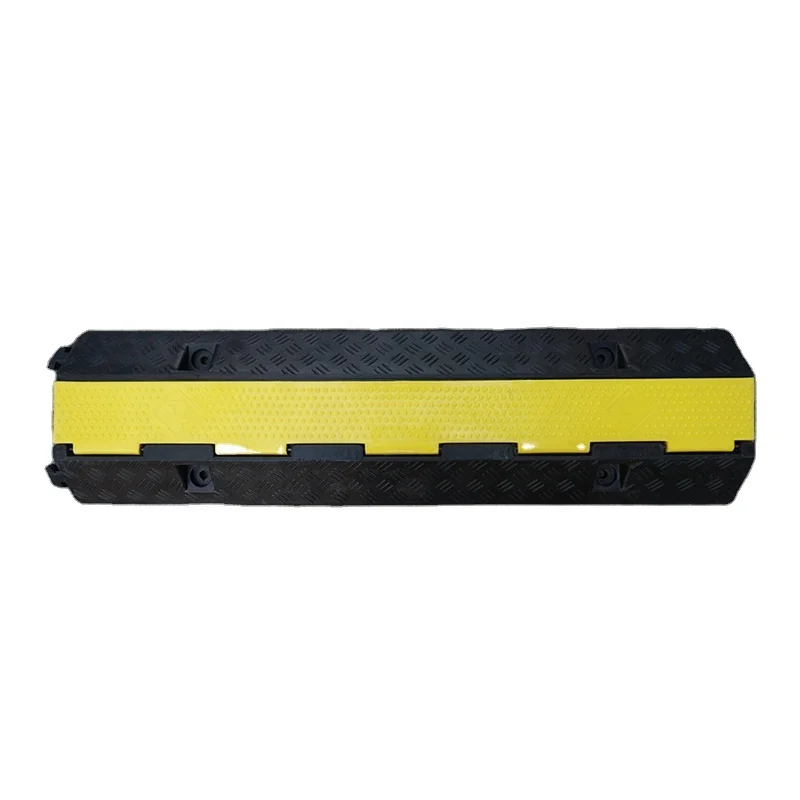 1000X240X44mm Cheap Price Wire Protection Speed Bump 1 Channel Rubber Traffic Cable Protector