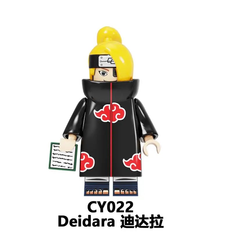 CY1005 Japanese Anime Hidan Uchiha Zetsu Yahiko Kabuto Konan Tobi Mini Action Model Building Block Figure Educational Kids Toy