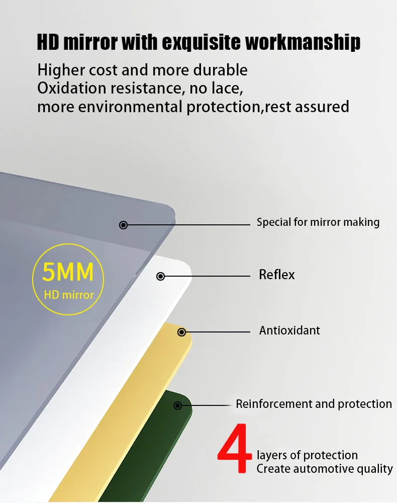 WOSEN Handcrafted in The China OEM customized Frameless Mirror Made Wall and standing floor Mirror