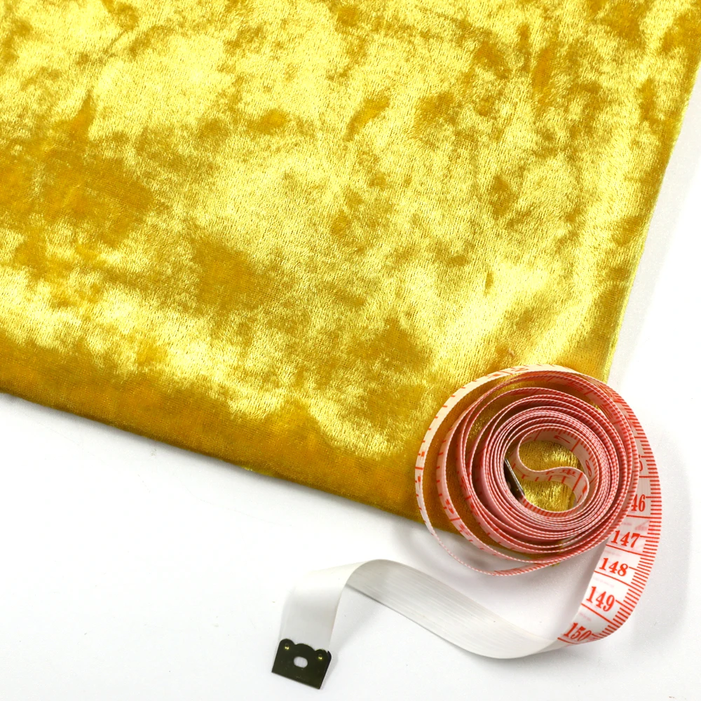 Fabrics wholesale solid velvet fabric 95% polyester 5% spandex for garment home textile sofa velvet fabric