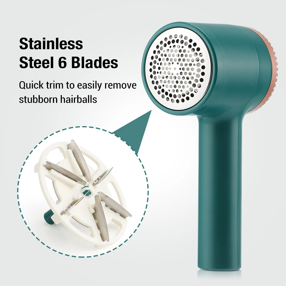 Cordless Rechargeable Clothing Sweater Fabric Shaver Hair Ball Trimmer Portable Electric Lint Remover