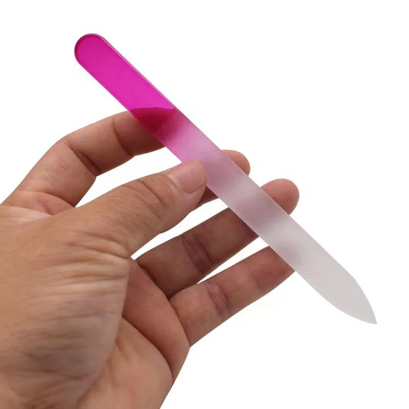 Bulk Beauty Salon Nail Tools High Quality Custom Logo Nail Files Professional Manicure Polishing Strip File Nano Glass Nail File