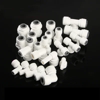 Reverse osmosis POM material 1/4 - 3/8 elbow connection RO system parts water purifier filter quick fitting