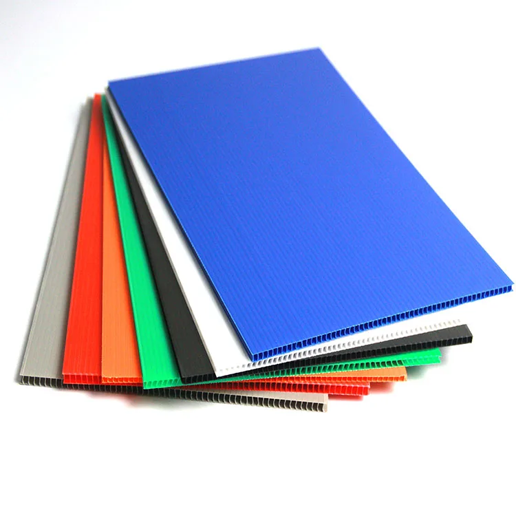 Die Cut White Fire Resistant Pp Bulk Cardboard 18x24 Sheets Corflute Plastic Rubbish Bins