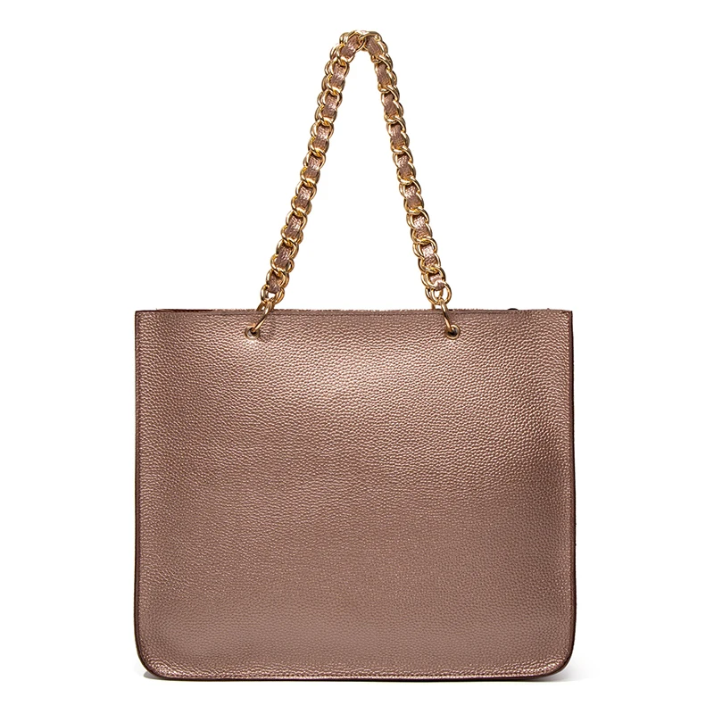 Manufacturers 2020 New Big Tote Bag Women Lichee PU Leather Handbags Casual Ladies Shoulder Bags for Shopping