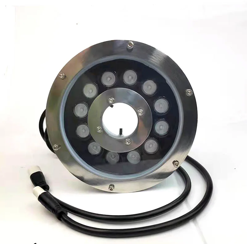 304LSS LED Underwater fountain light outdoor waterproof DMX512 donut IP68 waterproof 18pcs 2W RGB Floating LED Fountain Light