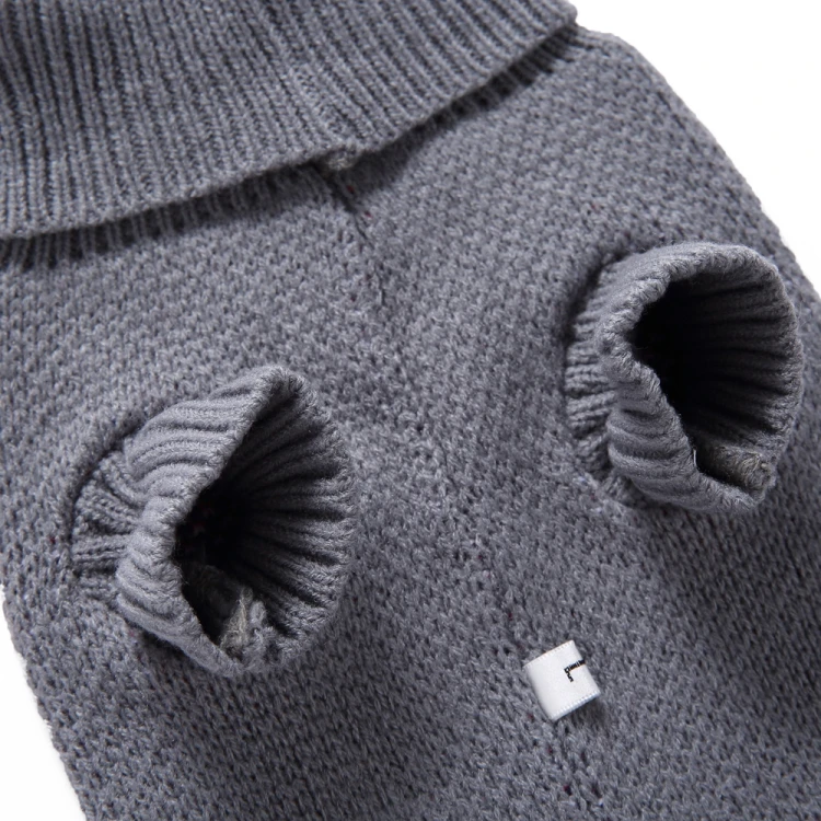 USA Flag Turtle Neck Dog Sweater Knitted Winter Cotton Dog Coat Pet Sweater Shirt for Sale