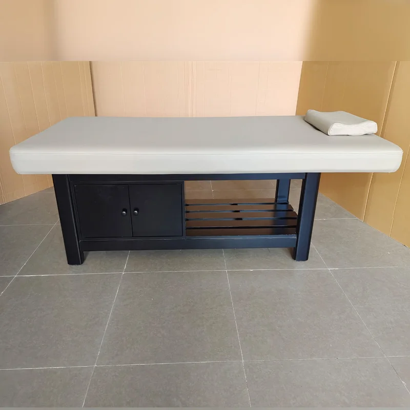 black thai luxury king professional salon lash bed chair wooden beauty table de massage bed