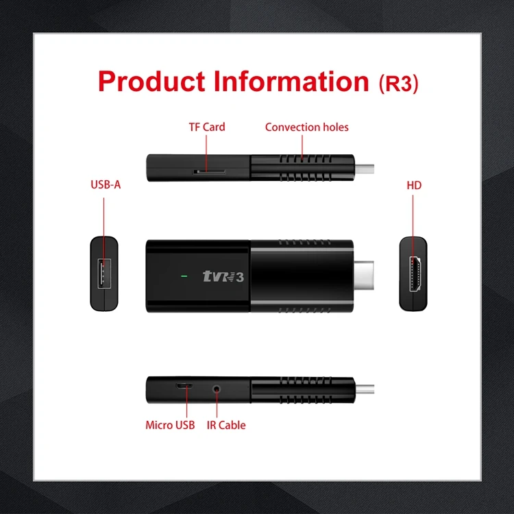 Заводская цена IK TV stick TVR2/R3 Android OS 10 0 Digital 1GB + 8GB & 2GB 16GB Allwinner 4K Smart Stick