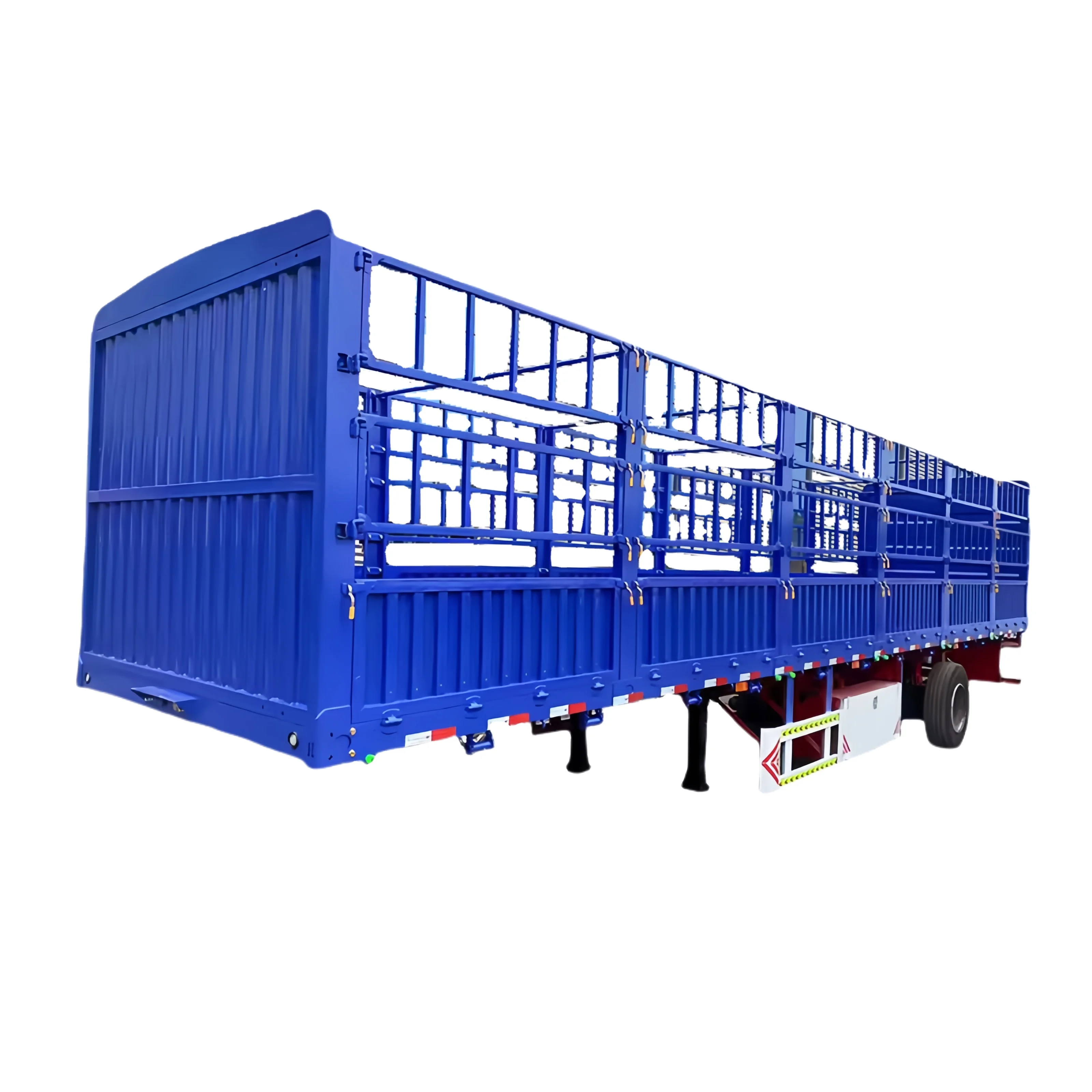 3 Axle 60 Tons Cargo Transport Truck Semi Trailer Flatbed Container Heavy Cargo Truck Semi Trailers