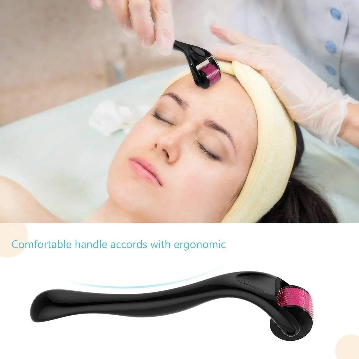  Микроигольный инструмент Derma Roller для лица титановые микроиголки ухода за
