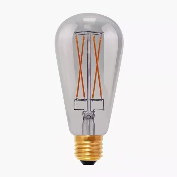 Chinese Manufacturer St64 E27 LED Light Spiral Filament LED Energy Saving Light Bulb with CE RoHS