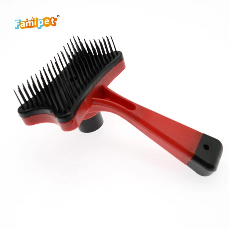 
Factory Supply Wholesale Grooming Non-Slip Handle Massage Comb Pet Hair Cat Brush 