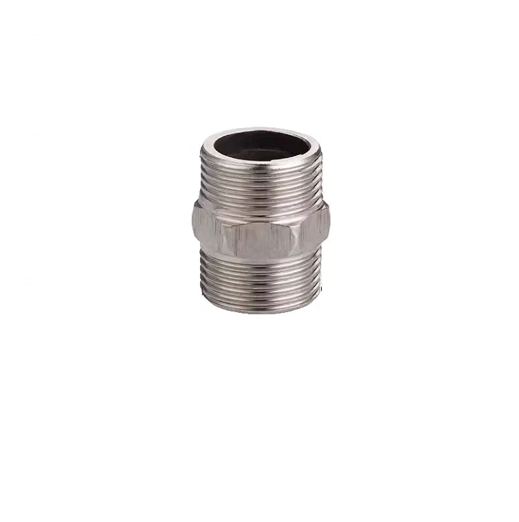 Stainless Steel Pipe Fittings  Male Thread Reducer Straight Adapter   Pipe Fittings Bspt Stainless   Fuel Pipe Joint