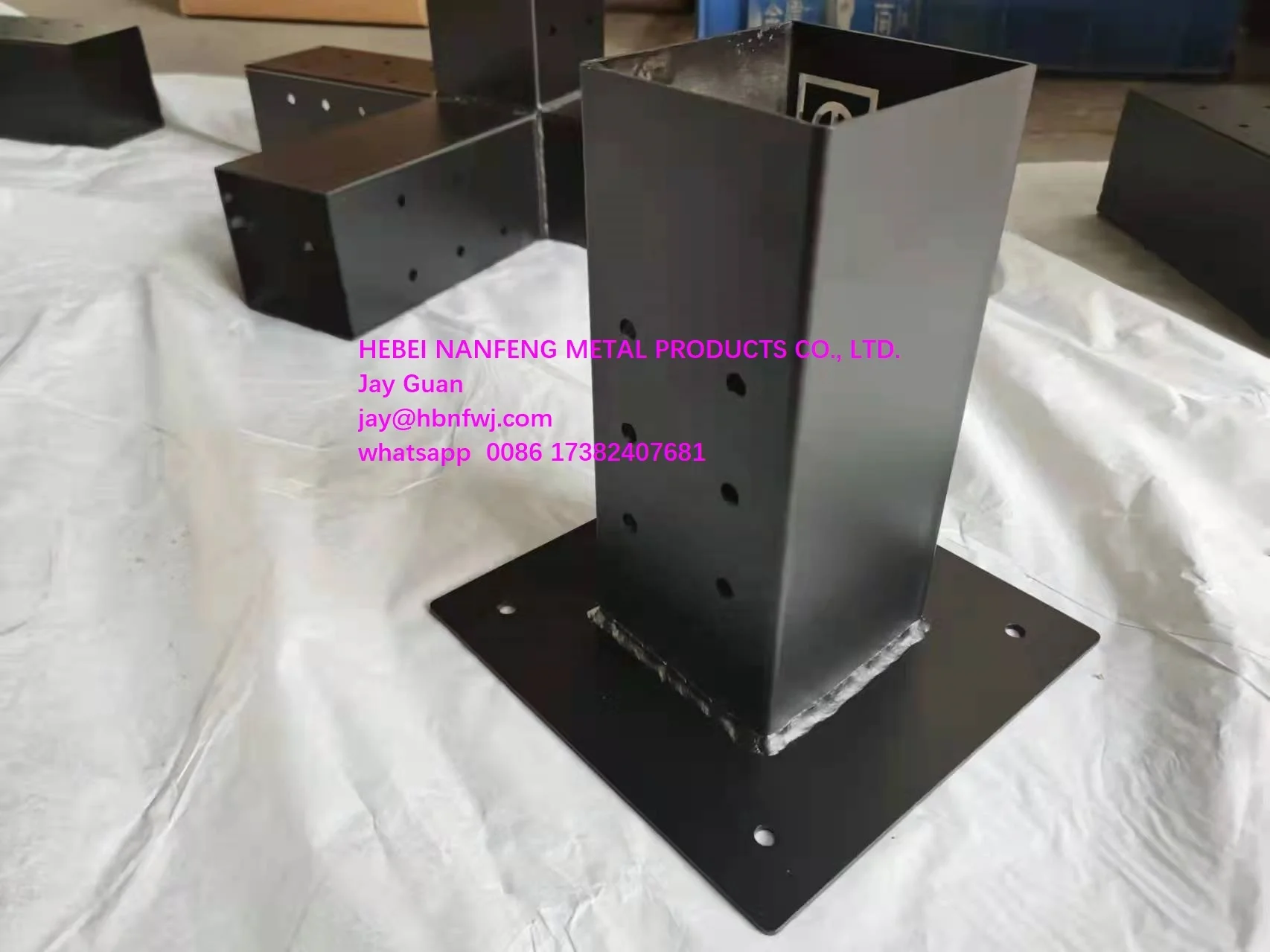 Brackets for pergola , Elevated Wood Stand Kit with Steel Brackets