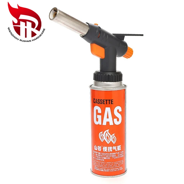 Outdoor portable camping welding butane gas blow torch lighter flame gun