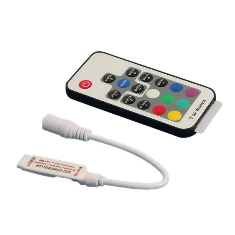 RGB 17 клавиш радиочастотный контроллер светодиодной ленты мини-диммер RF пульт дистанционного управления DC 5 В 12 24 для 5050 2835 полосы