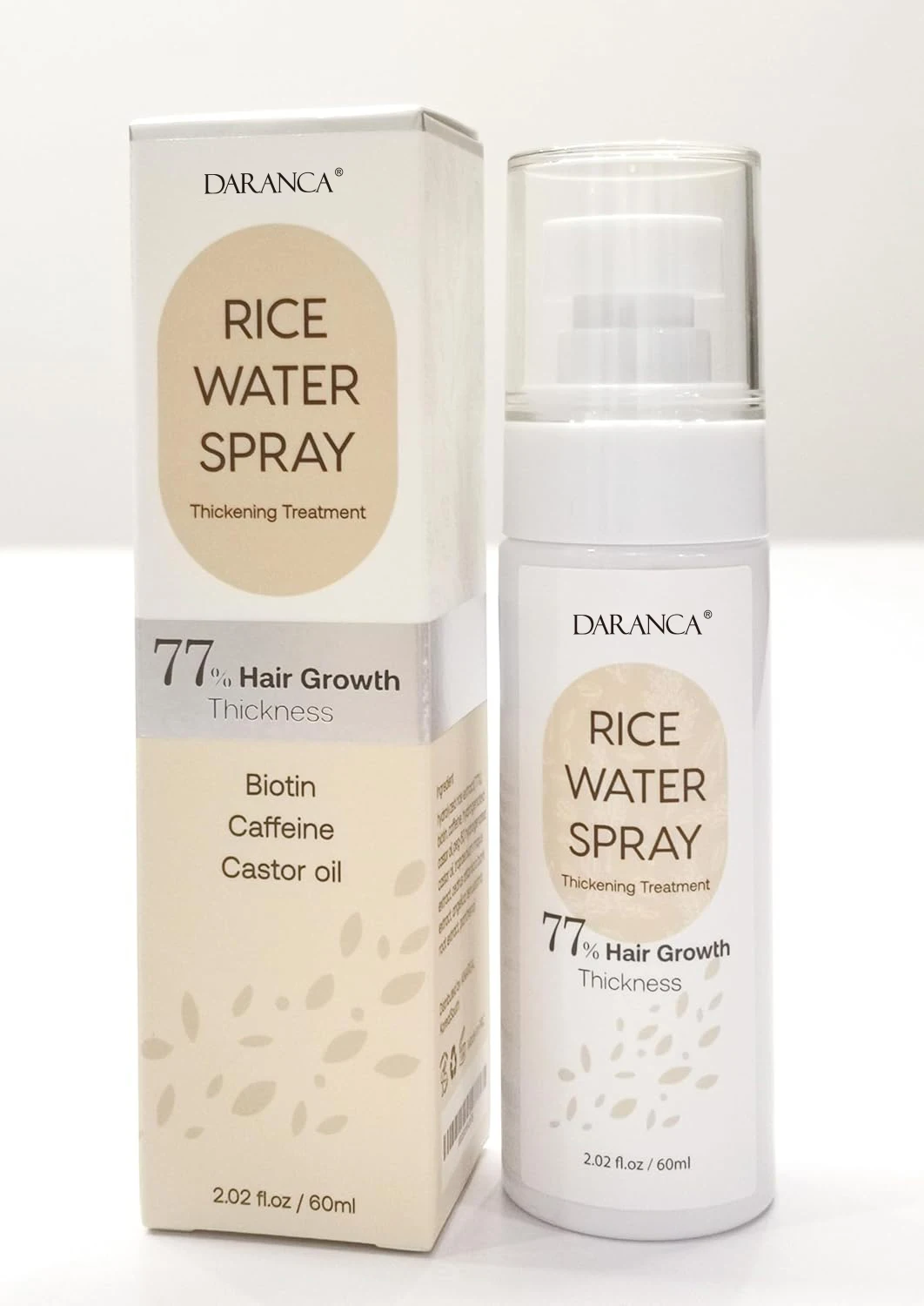 Hotselling OEM ODM Rice Water Hair Growth Spray Custom Organic Anti-Hair Loss Treatment Regrowth Spray