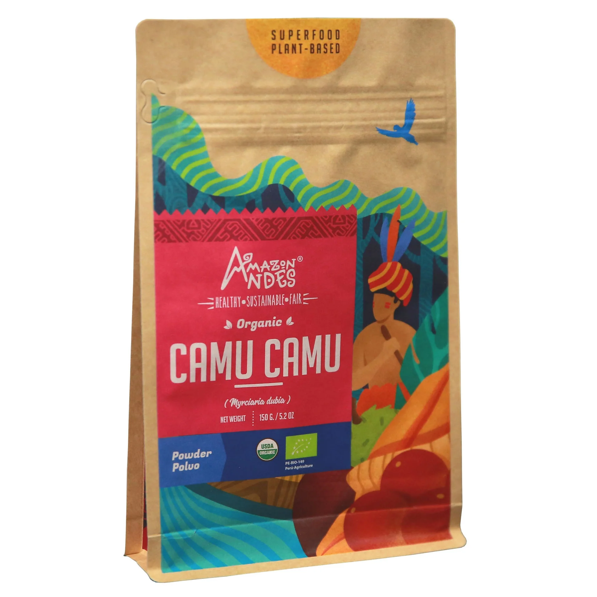 Custom Resealable Biodegradable Compostable Kraft Paper Pouch Stand Up Doypack with window for Snack Powder Packaging Bags