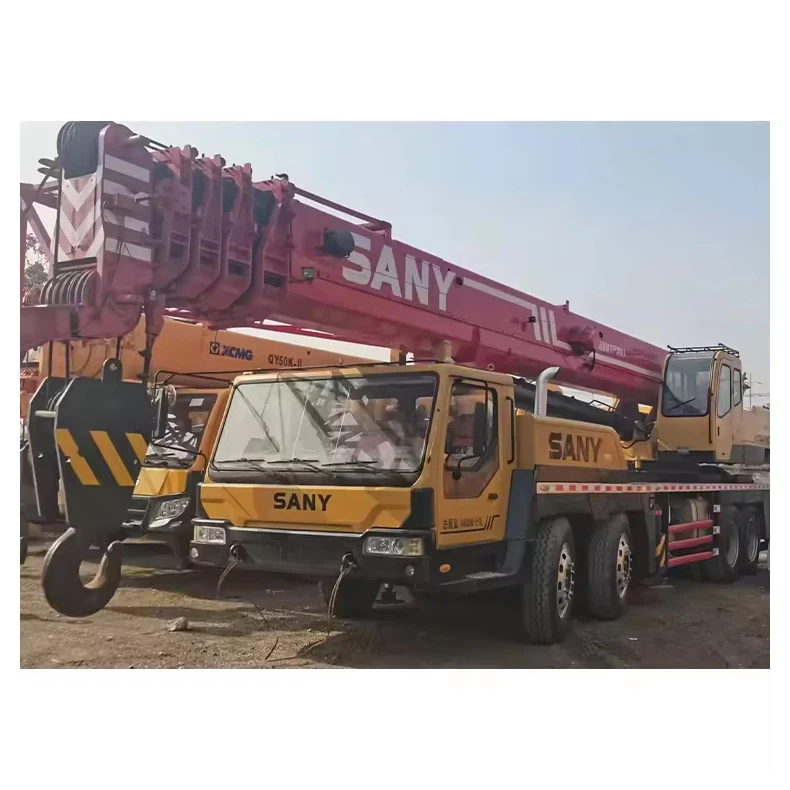 Used engineering construction machinery container truck-mounted crane and lifting