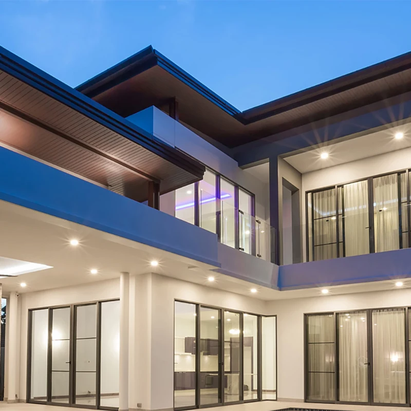 Modern auto sliding door sensor magnetic automatic sliding glass door smart glass film switchable glass aluminum door for home