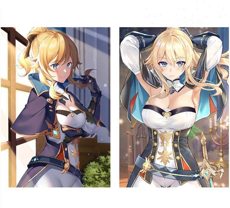 42*28.5cm genshin impact printed wall poster mihoyo-u game anime posters 8 images/sets poster anime