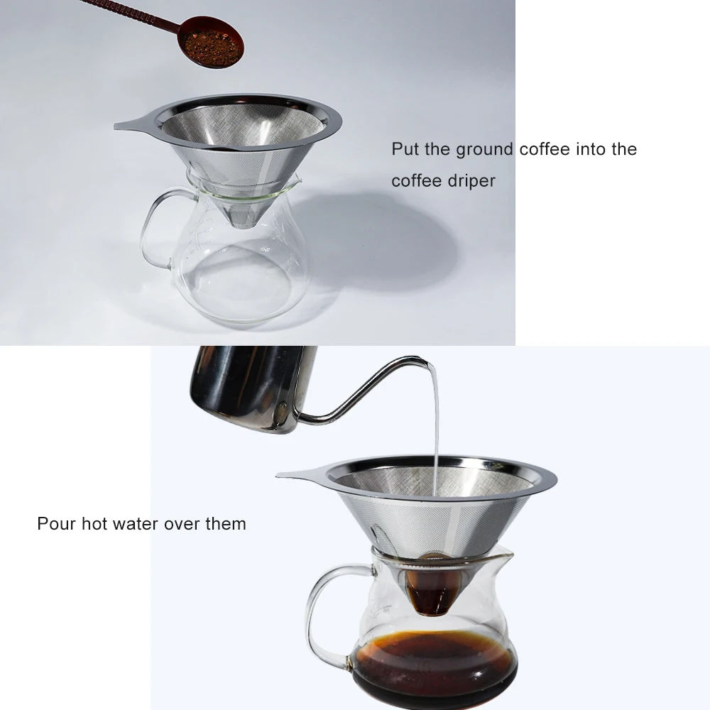 304 Stainless Steel Dutch Wire Mesh Cylinder Cold Brew Coffee Filter