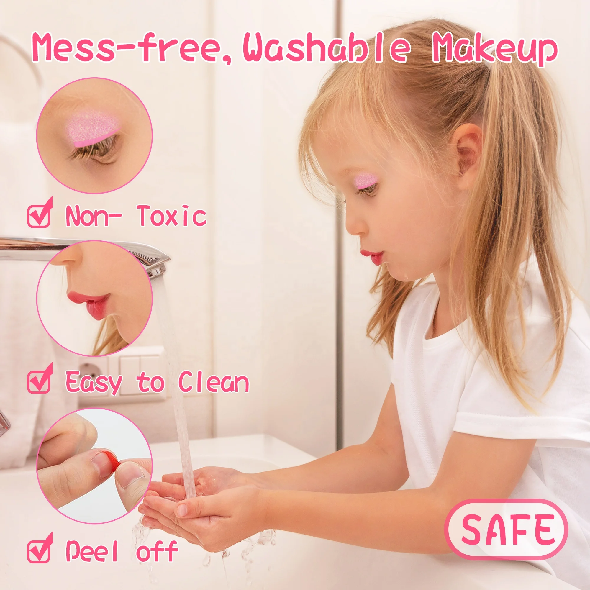 Akiaco customized organic small halloween girls makeup vendors full cosmetic for kids other educational toys