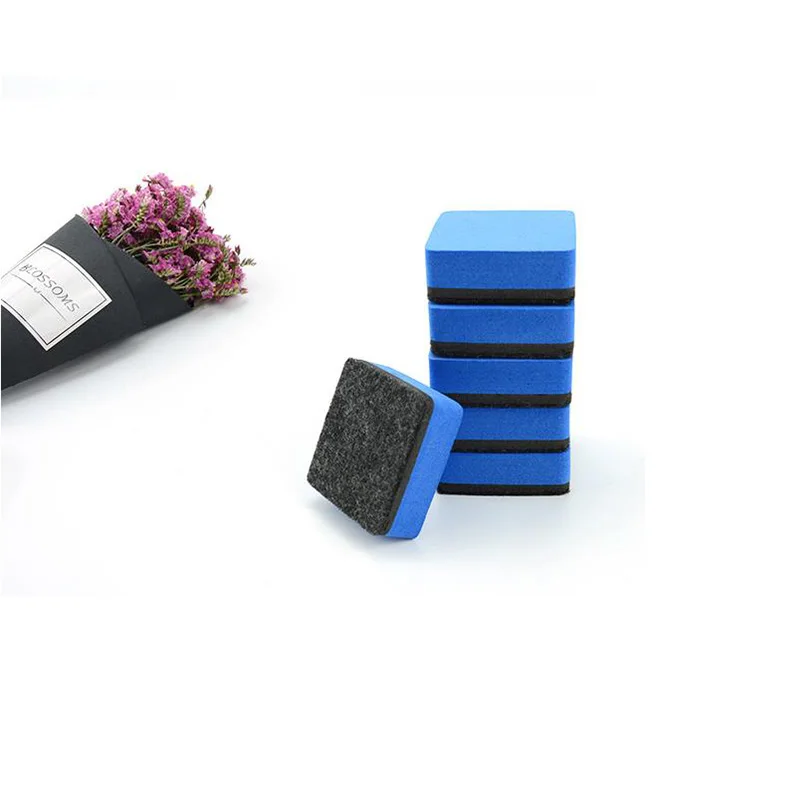 Custom wholesale magnetic whiteboard eraser/ square color whiteboard eraser