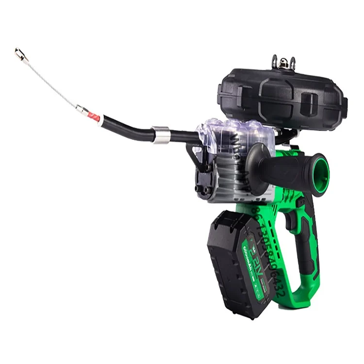 New Lithium Cordless Stringing Machine Cable Automatic Wall Lead Wire Electric Rechargeable Threading Machine For Electrician