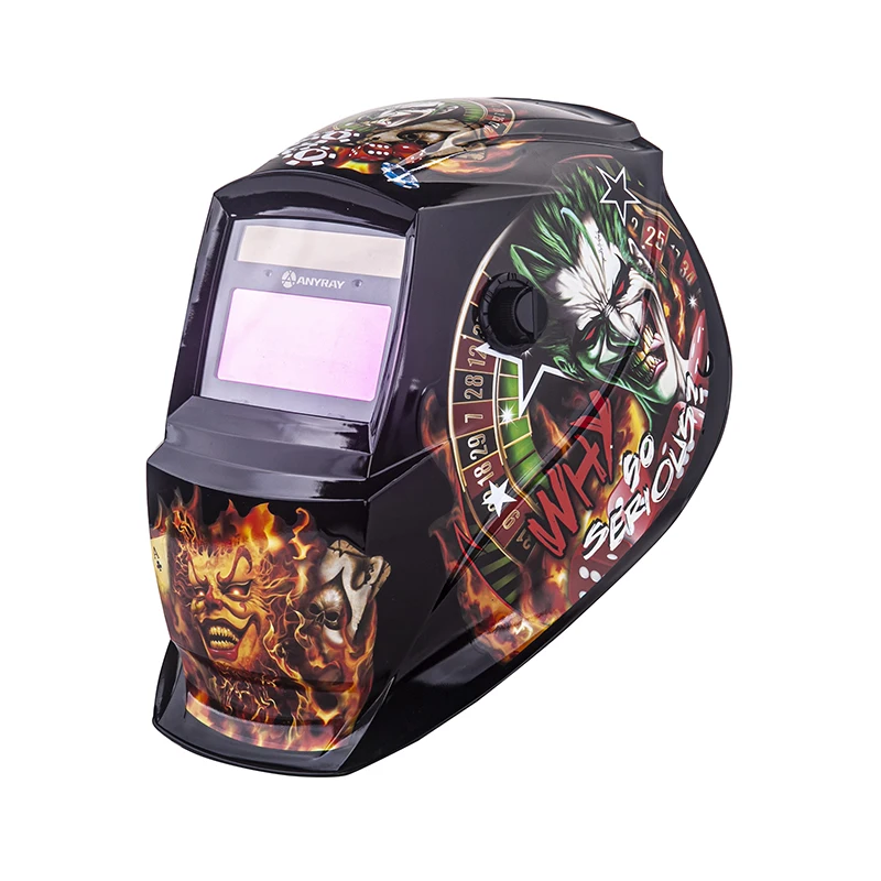 RLINGD RLM-721 Battery Classic Winter Protection Purified Wide View Darkening Helmet Welder Head Hood With Design Welding Craft