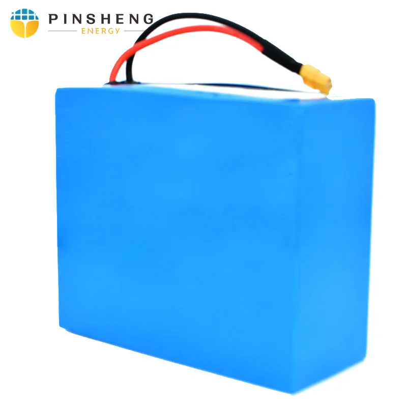 PINSHENG индивидуальный глубокий цикл LiFePO4 12V 22V 24V 36V 48V 60V 72V 46Ah литиевый аккумулятор с BMS и зарядным устройством для электронного велосипеда