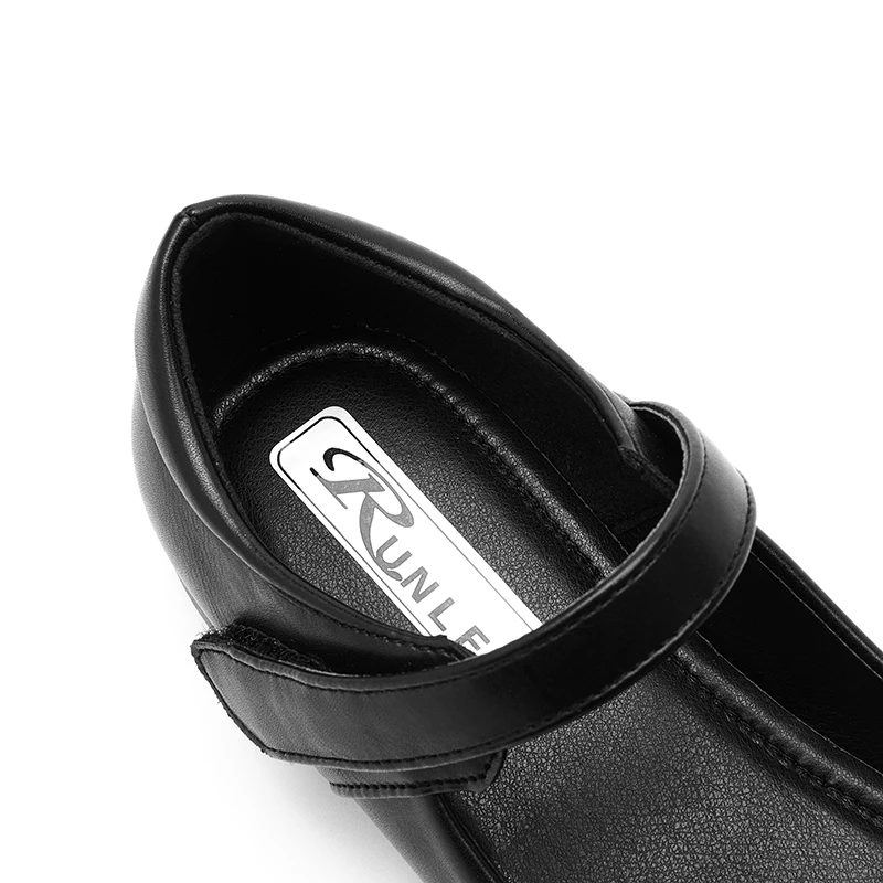 1retty Black Dress Shoes Balloons Setcgreens Schooballons High Quality Factory New PU Customized Package School OEM Solid Girls