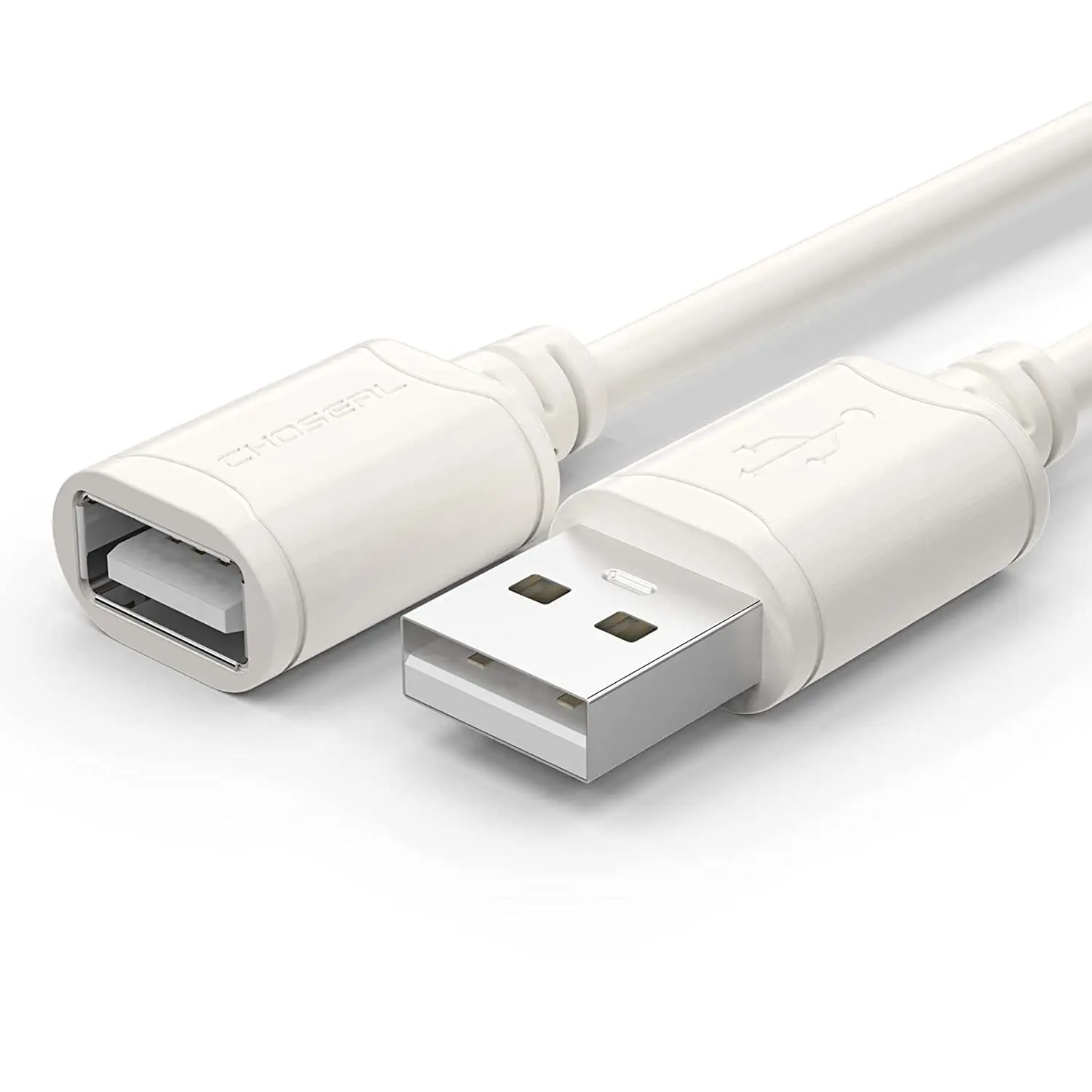 Electronic Publications CHOSEAL USB Extension Cable 2.0 Male to Female Extender Data for PC Keyboard Printer Mouse Computer (9.