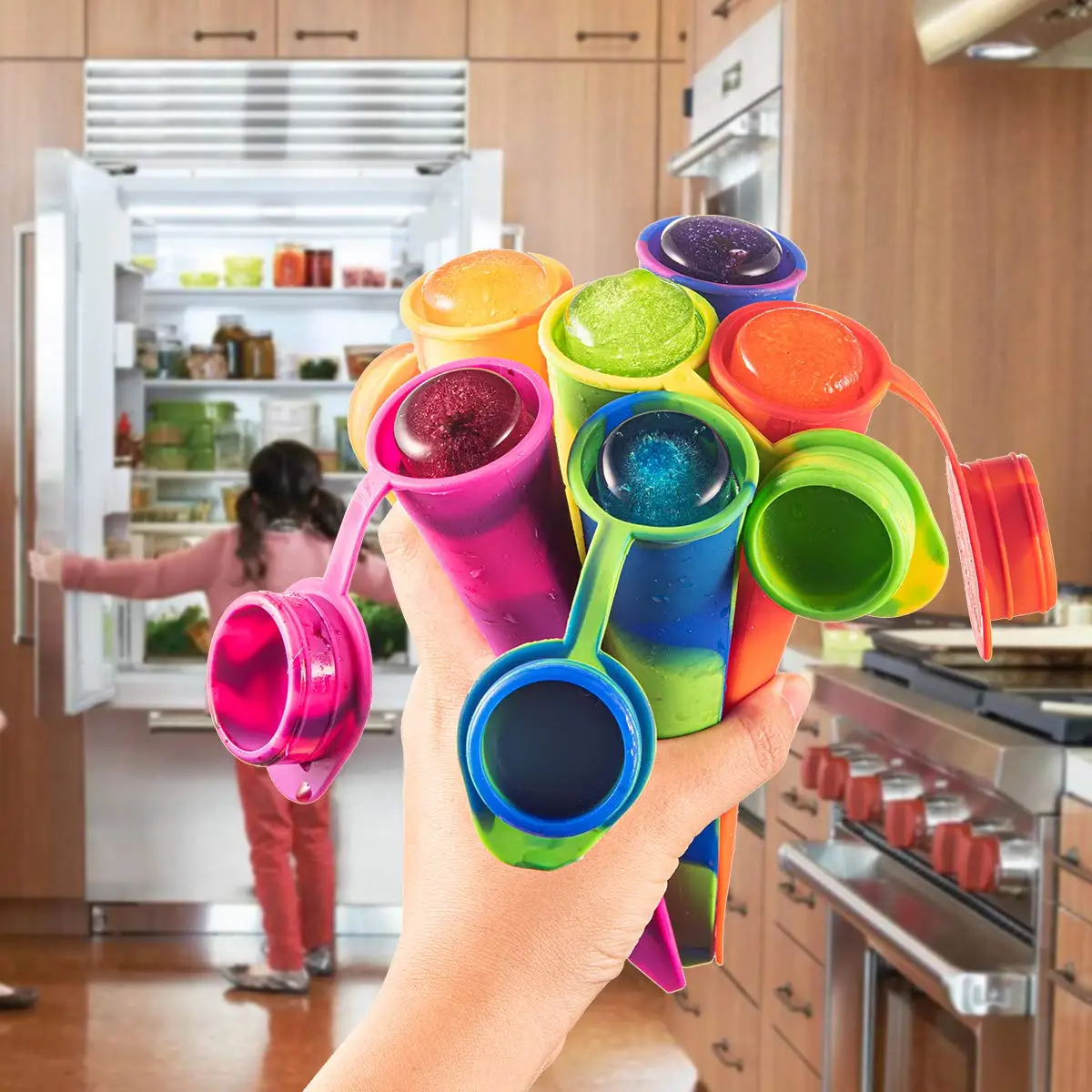 Производитель Bpa бесплатно изготовленные на заказ Детские самодельные силиконовые формы для изготовления мороженого с
