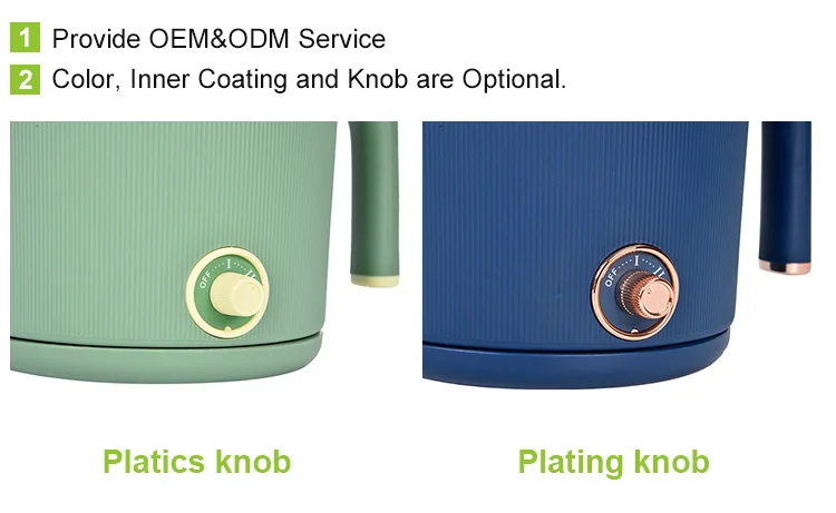 Factory supply hot sale multifunctional pot mini 304# SS electric multi cooker boiling cooking pot 1.5L for gift