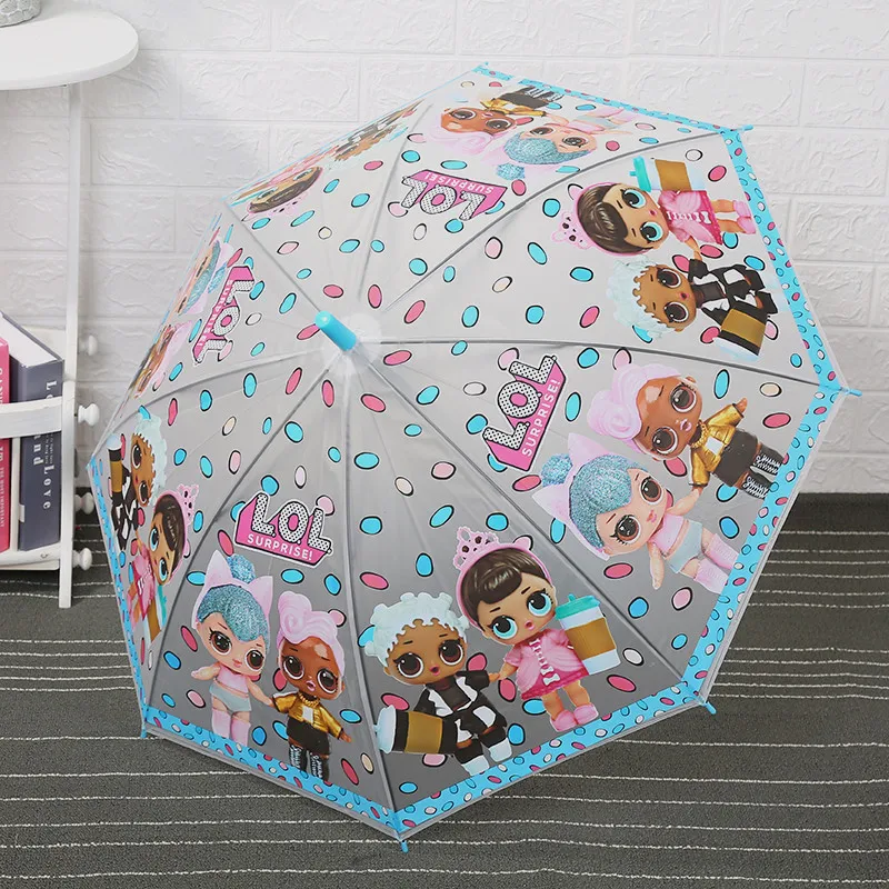 Eco-friendly design safety children custom logo kids umbrella Cute cartoon animal pupil umbrella