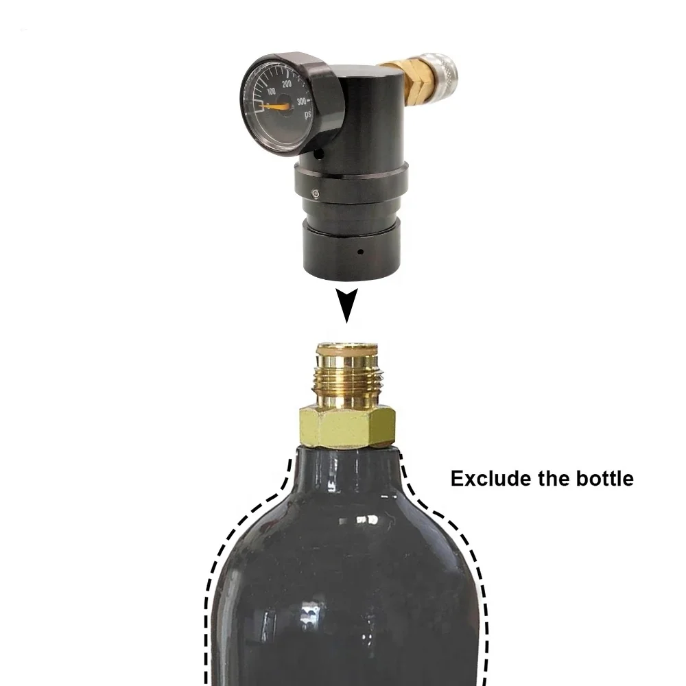 Выходное давление 40psi - 200psi Airsoft HPA Paintball MR GEN2 регулятор давления воздуха с соединителем US Фостер