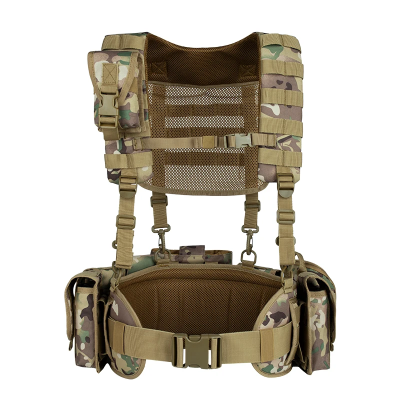 YAKEDA tactical woodland mc seal accessoire load bearing gear tactical molle harness tactical vest chest rig bag harness vest