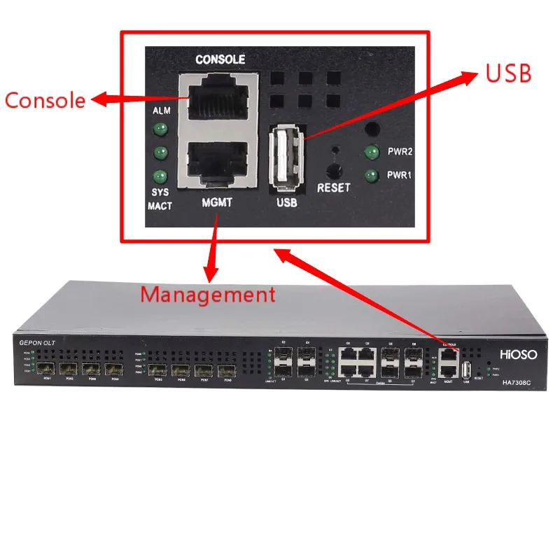 Ftth 8pon epon olt supply any brand ftth onu 8 ports epon olt WITHOUT PON SFP modules 1AC single power