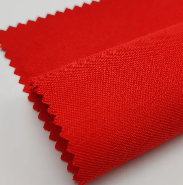150g-230g dyed red twill aramid 3A fire retardant cloth flame retardant anti-static aramid cloth for industrial fabrics