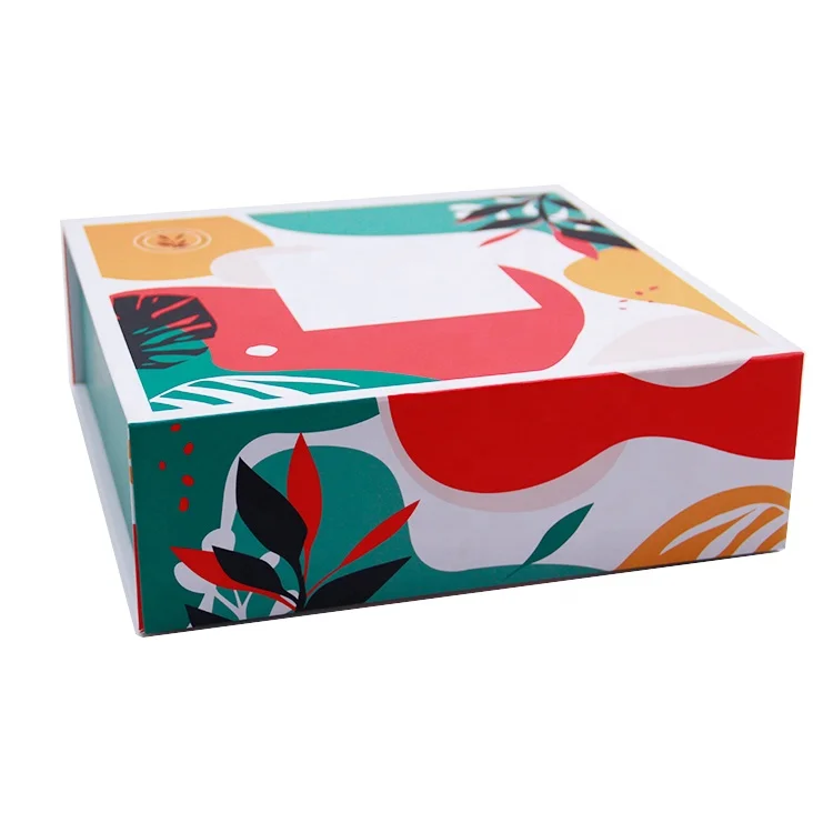 Customized small cardboard circular flip magnetic packaging with logo printed jewelry gift boxes and gift boxes