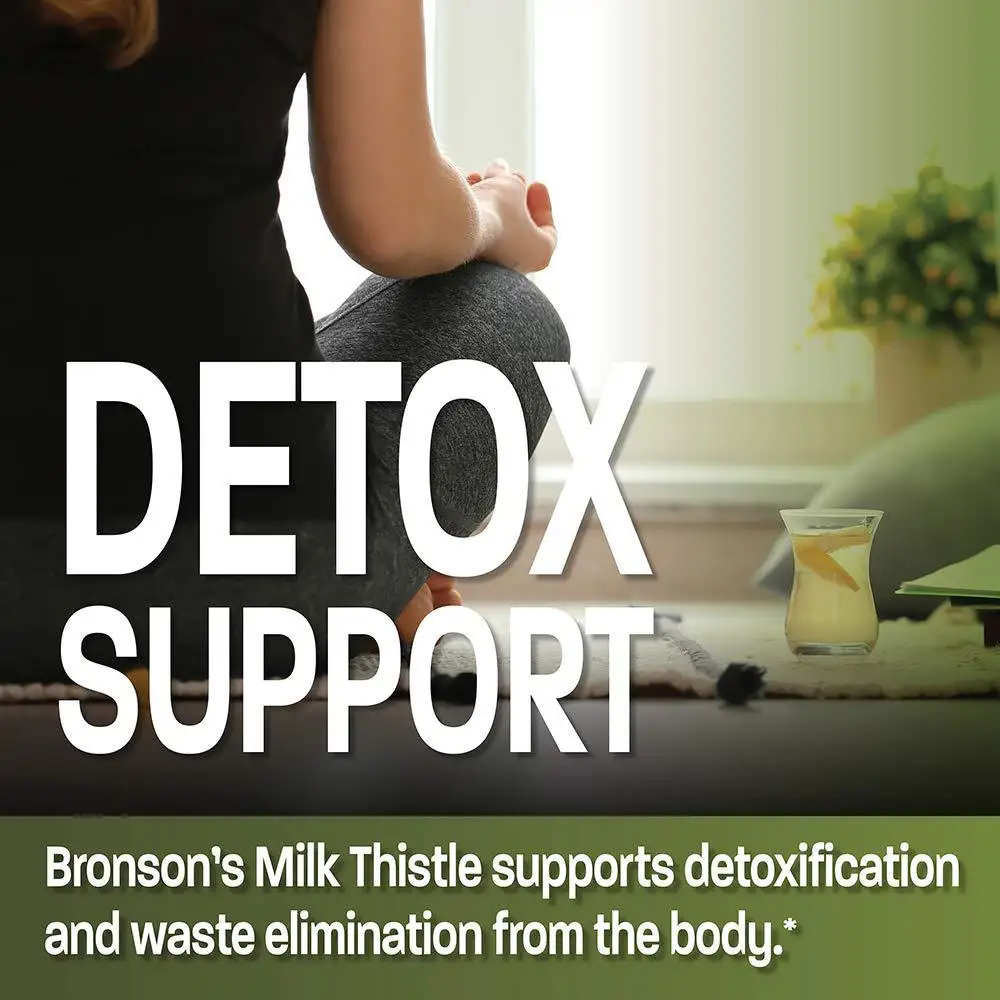 Herbal Liver Support Supplement Silymarin Milk Thistle Extract with Dandelion Root Liver Detox Capsules