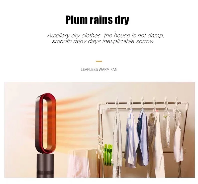 Wholesale Smart Home High Quality Air Cooling Safety Tower household Electric Heater And Cooler bladeless Fan